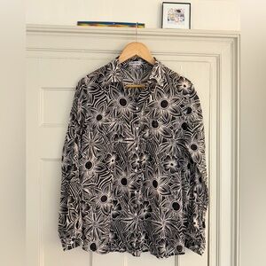 Happy Few Women’s Button Down Blouse, X-Large